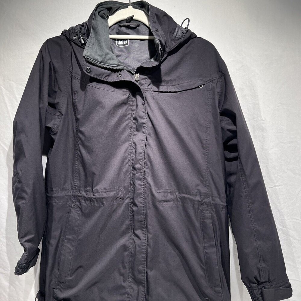 REI Black Jacket E1 Elements Weather Resistant Women’s Size M